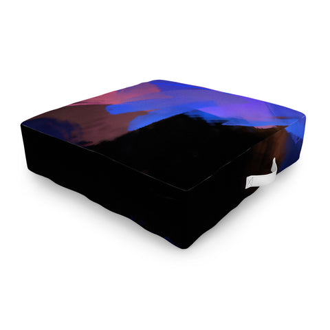 83 Oranges Midnight Sparks Outdoor Floor Cushion