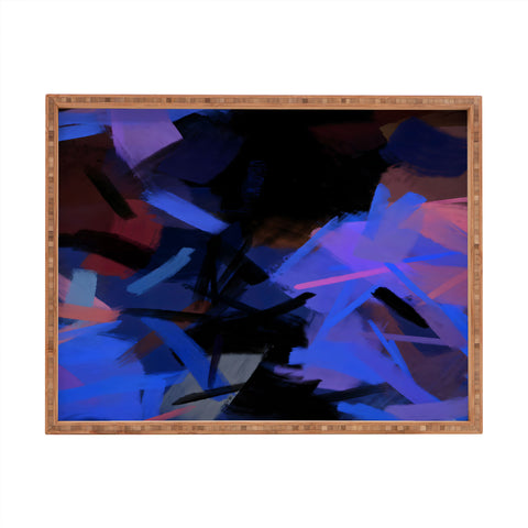 83 Oranges Midnight Sparks Rectangular Tray