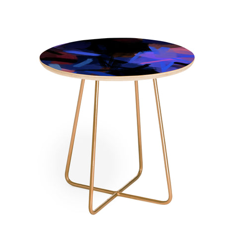 83 Oranges Midnight Sparks Round Side Table