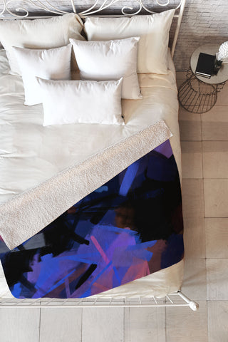 83 Oranges Midnight Sparks Fleece Throw Blanket