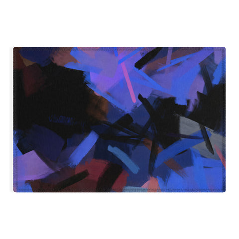 83 Oranges Midnight Sparks Outdoor Rug