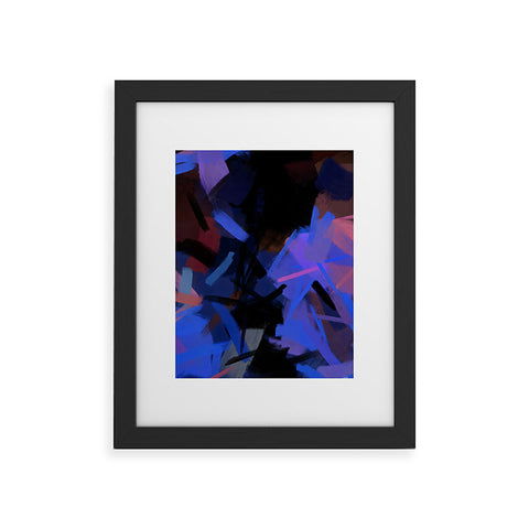 83 Oranges Midnight Sparks Framed Art Print