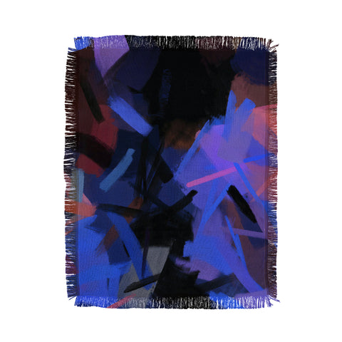 83 Oranges Midnight Sparks Throw Blanket