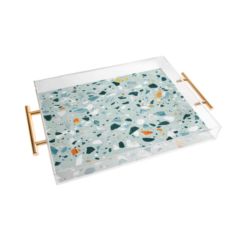 83 Oranges Mint Terrazzo Acrylic Tray