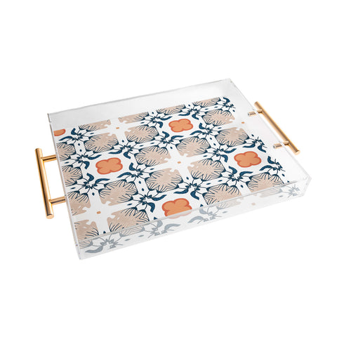 83 Oranges Modern Mandala 02 Acrylic Tray