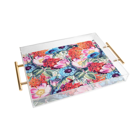 83 Oranges Neon Bloom Acrylic Tray