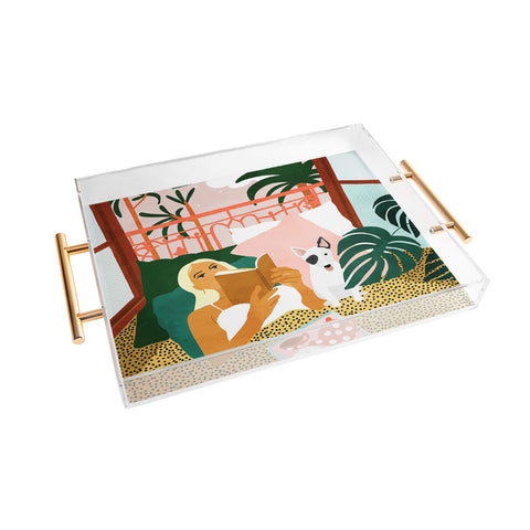 83 Oranges No matter where you are going Acrylic Tray