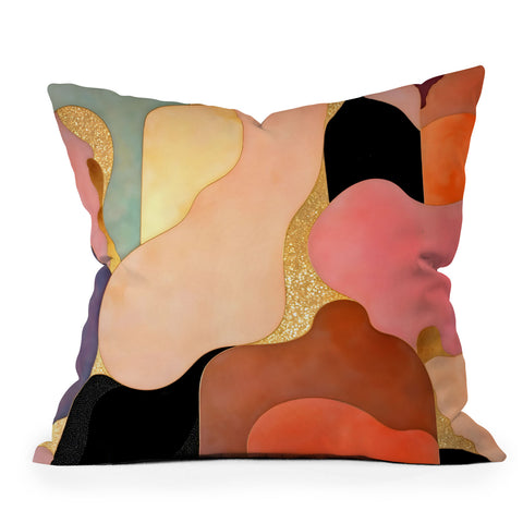 83 Oranges Opulence Outdoor Throw Pillow