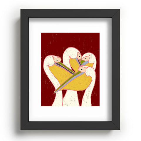 83 Oranges Pelicans Of The Burgundy Sky Recessed Framing Rectangle