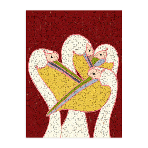 83 Oranges Pelicans Of The Burgundy Sky Puzzle