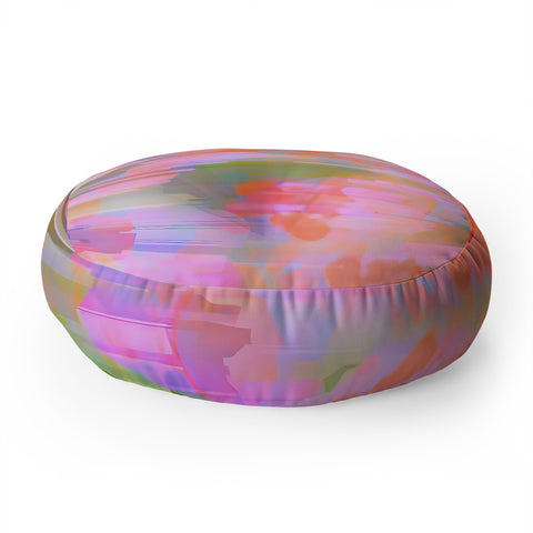 83 Oranges Pink Haze Floor Pillow Round