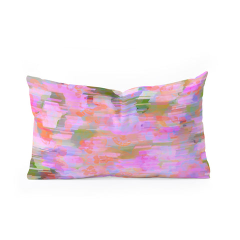 83 Oranges Pink Haze Oblong Throw Pillow