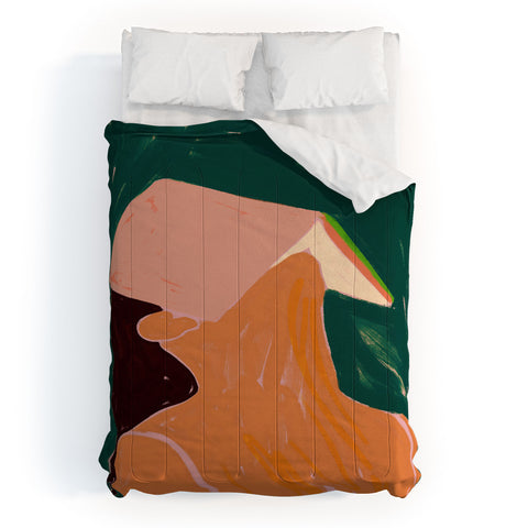 83 Oranges Reading Between The Lines Comforter