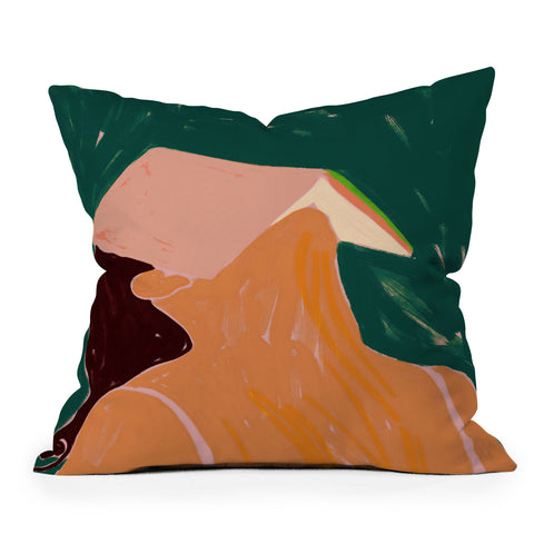 83 Oranges Reading Between The Lines Outdoor Throw Pillow