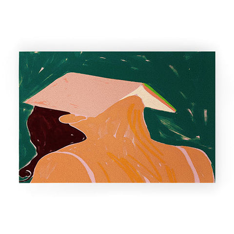 83 Oranges Reading Between The Lines Welcome Mat