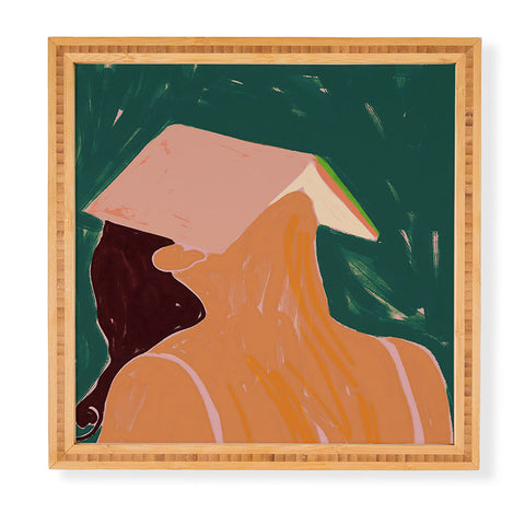 83 Oranges Reading Between The Lines Framed Wall Art