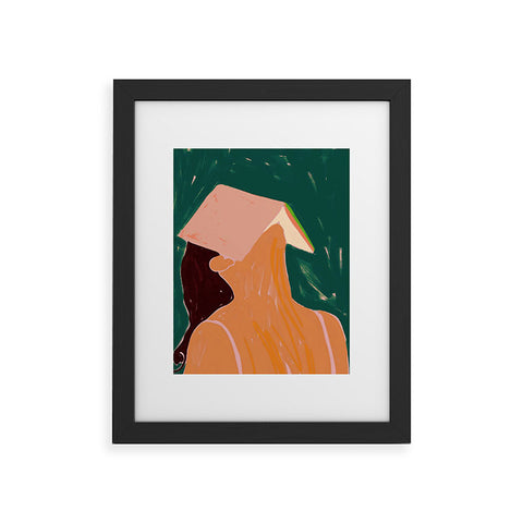 83 Oranges Reading Between The Lines Framed Art Print