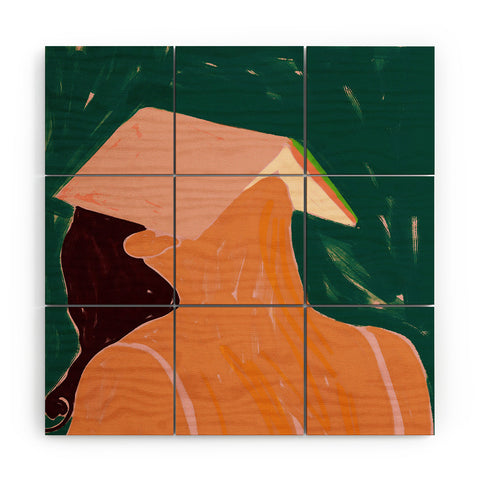 83 Oranges Reading Between The Lines Wood Wall Mural