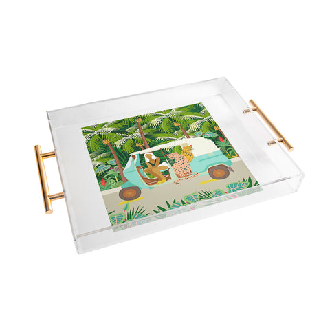 83 Oranges Rikshaw ride Acrylic Tray