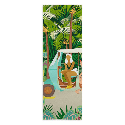 83 Oranges Rikshaw ride Yoga Towel