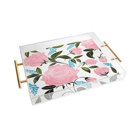 83 Oranges Rosy II Acrylic Tray