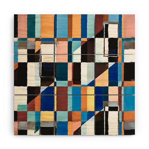 83 Oranges Scandinavian Earth Wood Wall Mural