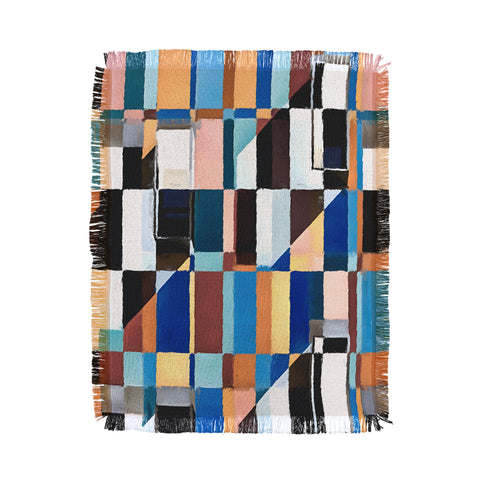 83 Oranges Scandinavian Earth Throw Blanket