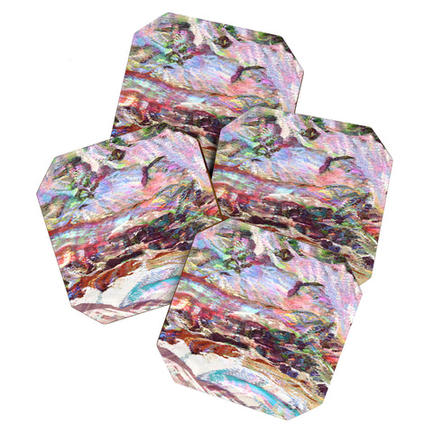 83 Oranges Sequin Haze Coaster Set