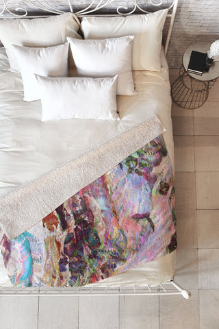 83 Oranges Sequin Haze Fleece Throw Blanket