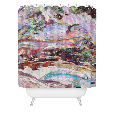 83 Oranges Sequin Haze Shower Curtain