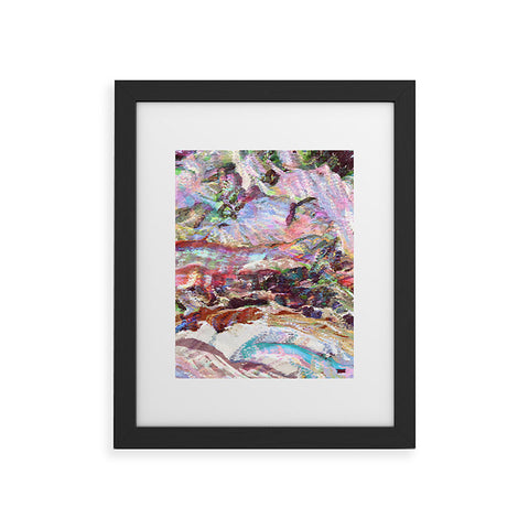 83 Oranges Sequin Haze Framed Art Print