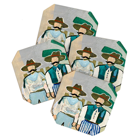 83 Oranges Side By Side Cowboy Edition Coaster Set