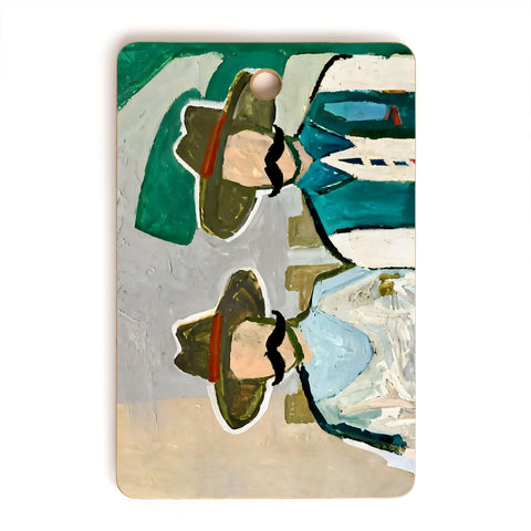 83 Oranges Side By Side Cowboy Edition Cutting Board Rectangle