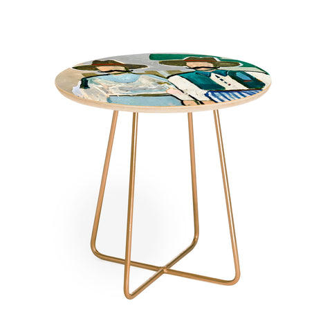 83 Oranges Side By Side Cowboy Edition Round Side Table