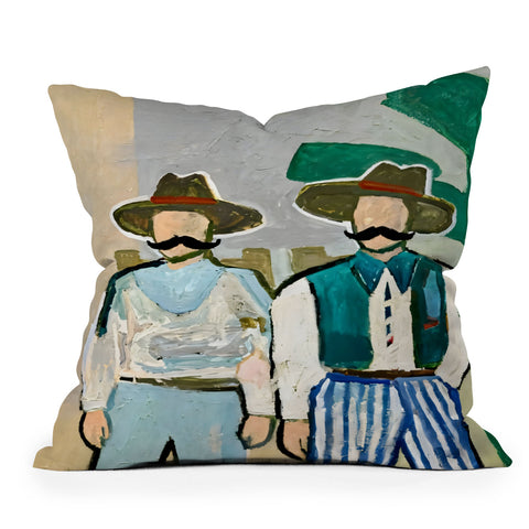 83 Oranges Side By Side Cowboy Edition Throw Pillow