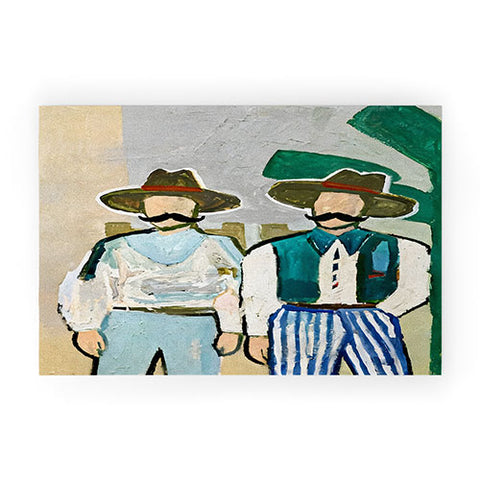 83 Oranges Side By Side Cowboy Edition Welcome Mat