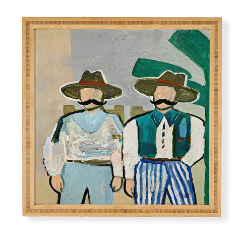 83 Oranges Side By Side Cowboy Edition Framed Wall Art