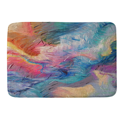 83 Oranges Soul Driven Abstraction Memory Foam Bath Mat