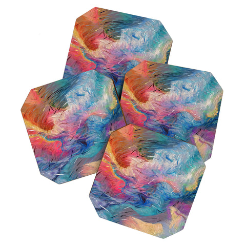 83 Oranges Soul Driven Abstraction Coaster Set