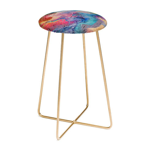 83 Oranges Soul Driven Abstraction Counter Stool