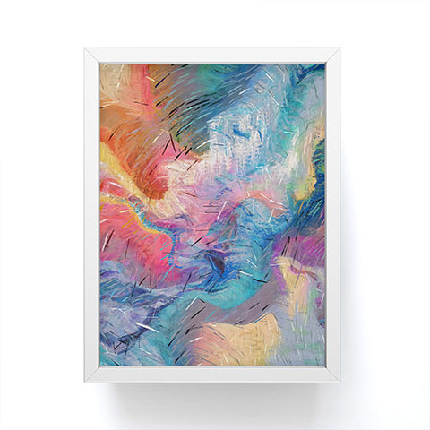 83 Oranges Soul Driven Abstraction Framed Mini Art Print