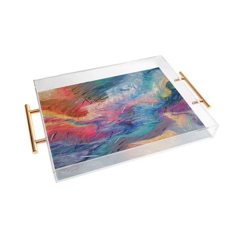 83 Oranges Soul Driven Abstraction Acrylic Tray
