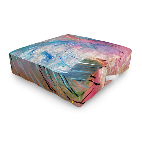 83 Oranges Soul Driven Abstraction Outdoor Floor Cushion