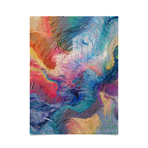 83 Oranges Soul Driven Abstraction Poster