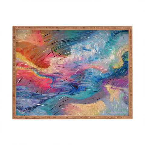 83 Oranges Soul Driven Abstraction Rectangular Tray