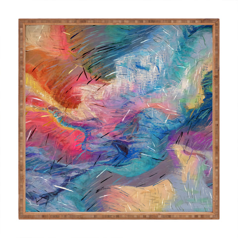 83 Oranges Soul Driven Abstraction Square Tray