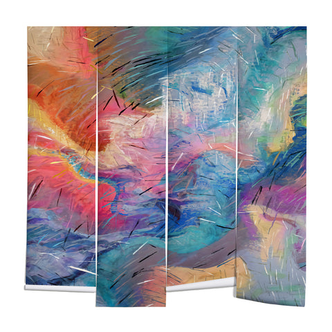 83 Oranges Soul Driven Abstraction Wall Mural