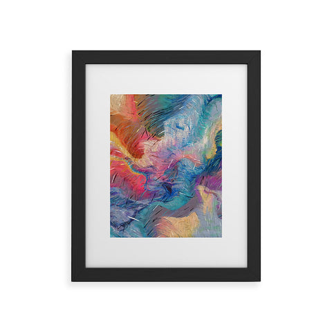 83 Oranges Soul Driven Abstraction Framed Art Print