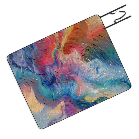 83 Oranges Soul Driven Abstraction Picnic Blanket
