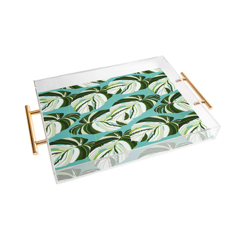 83 Oranges Summer Monstera II Acrylic Tray